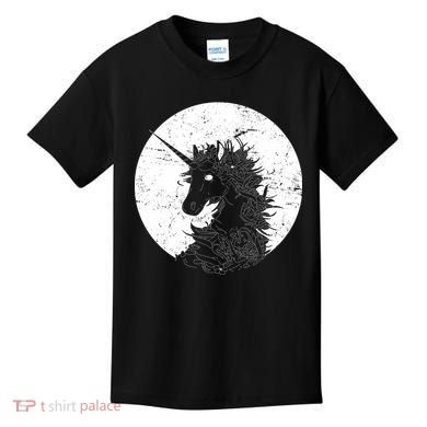 Distressed Unicorn Emblem Kids T-Shirt