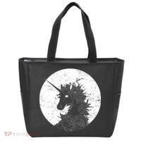 Distressed Unicorn Emblem Tote Bag thumb 0