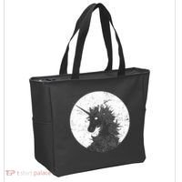 Distressed Unicorn Emblem Tote Bag thumb 2
