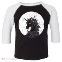 Distressed Unicorn Emblem Toddler Fine Jersey T-Shirt thumb 0