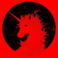 Distressed Unicorn Emblem Santa Hat thumb 1