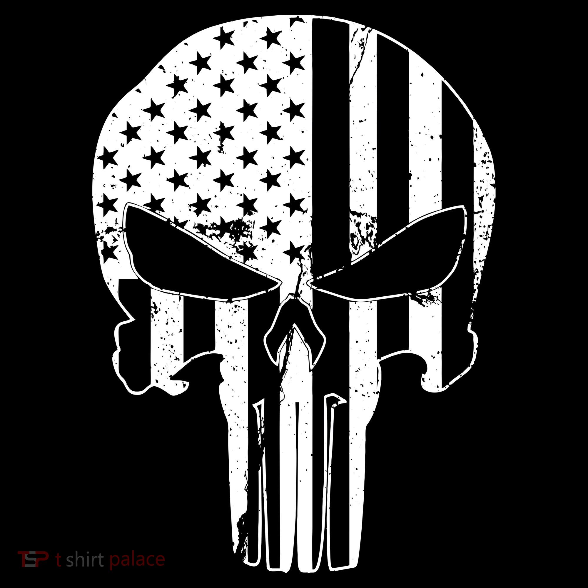 Distressed USA American Skull Backpack