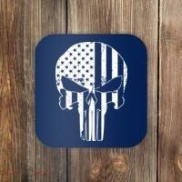 Distressed USA American Skull Coaster thumb 0