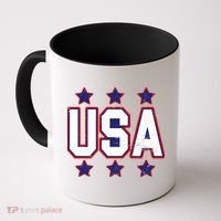 Distressed USA Patriotic Logo Coffee Mug thumb 0