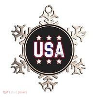 Distressed USA Patriotic Logo Ornament thumb 0