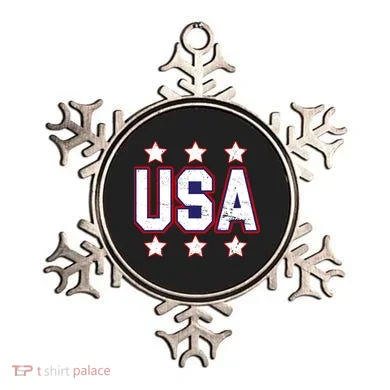 Distressed USA Patriotic Logo Ornament