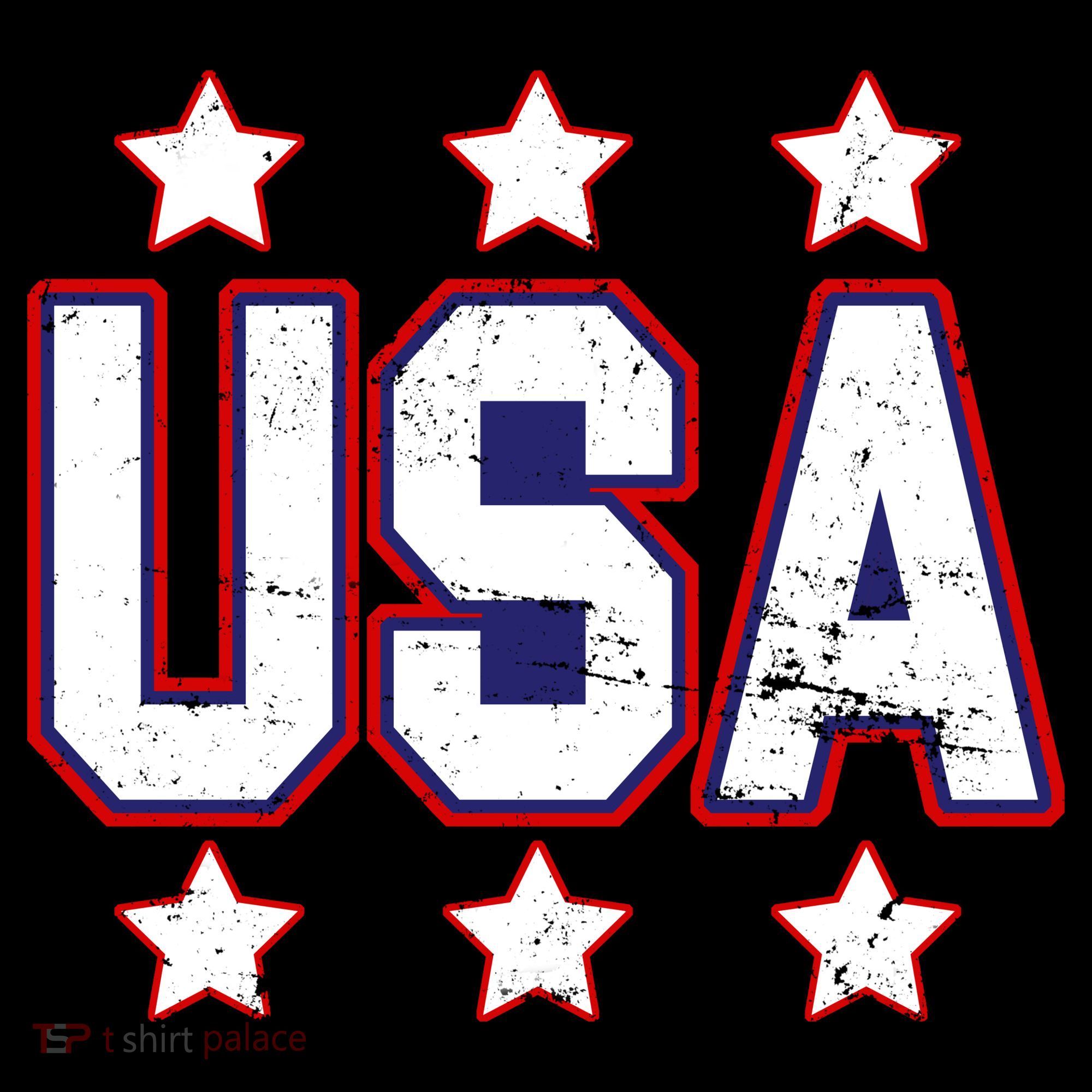 Distressed USA Patriotic Logo Ornament