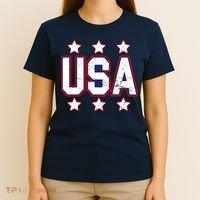 Distressed USA Patriotic Logo T-Shirt thumb 4