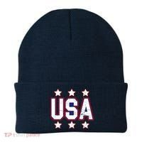 Distressed USA Patriotic Logo Beanie thumb 0