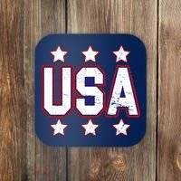 Distressed USA Patriotic Logo Coaster thumb 0