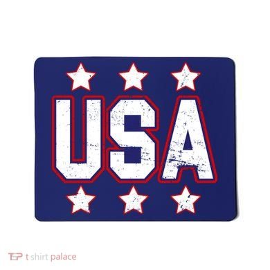 Distressed USA Patriotic Logo Mousepad