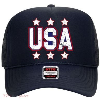 Distressed USA Patriotic Logo Hat