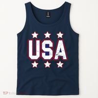 Distressed USA Patriotic Logo Tank Top thumb 2