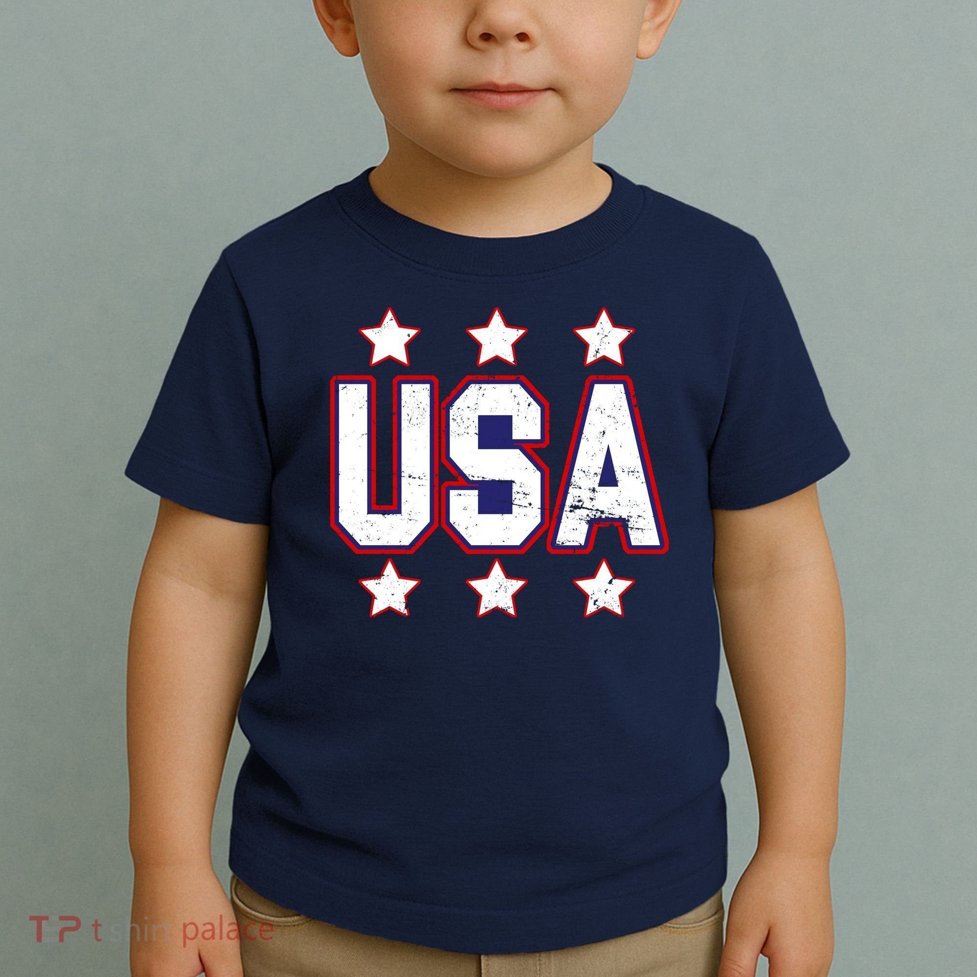 Distressed USA Patriotic Logo Toddler T-Shirt