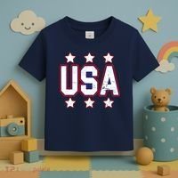 Distressed USA Patriotic Logo Toddler T-Shirt thumb 3