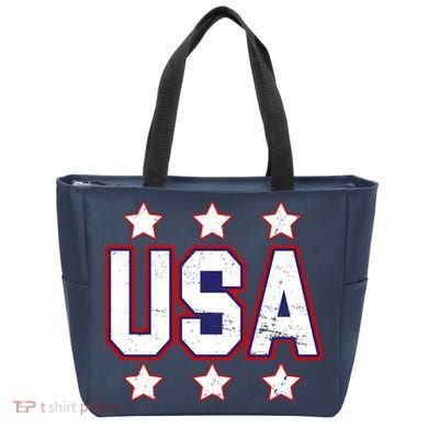 Distressed USA Patriotic Logo Tote Bag