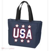 Distressed USA Patriotic Logo Tote Bag thumb 3