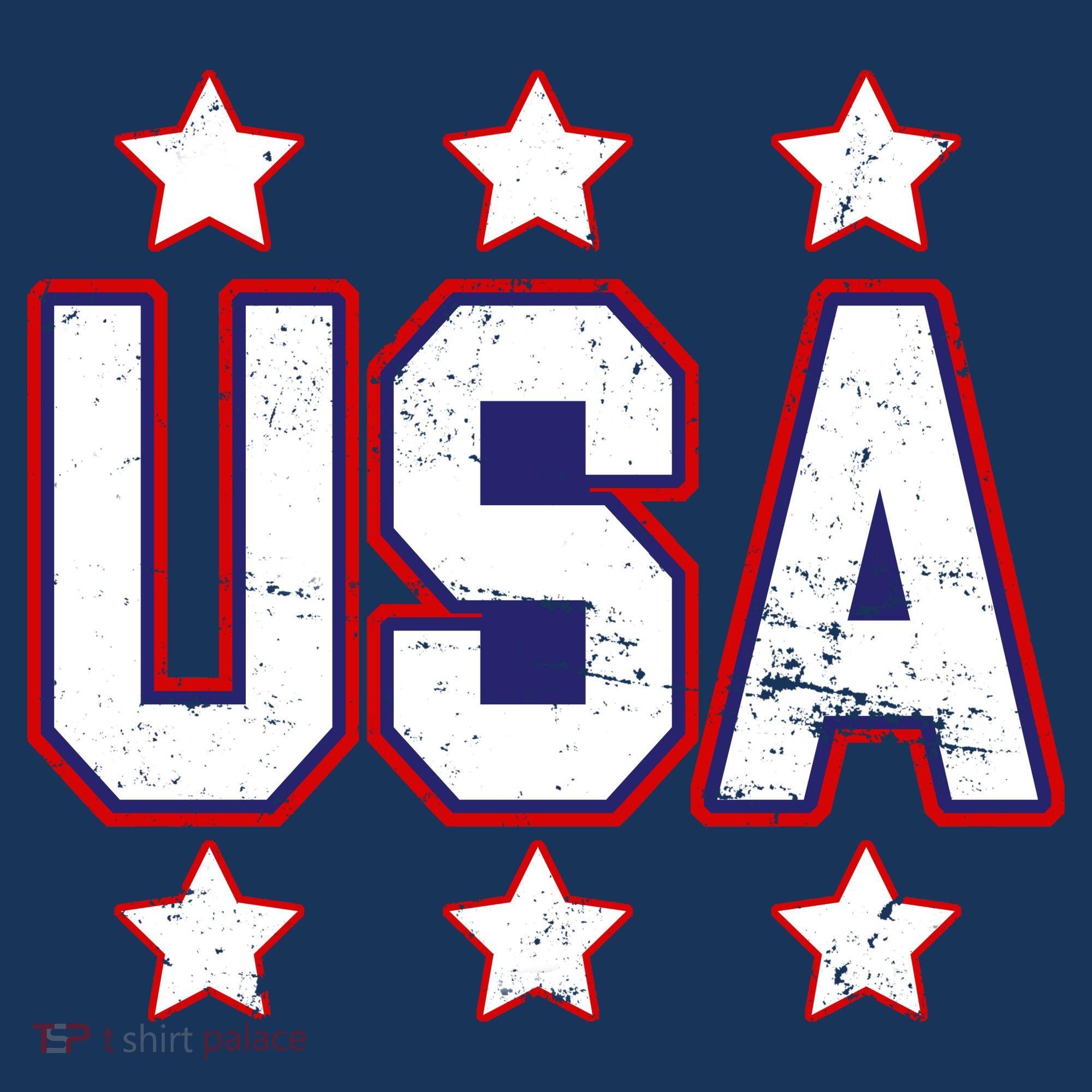 Distressed USA Patriotic Logo Tote Bag