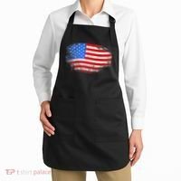 Distressed USA Waving Flag Apron thumb 2