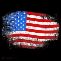 Distressed USA Waving Flag Sweatshirt thumb 3