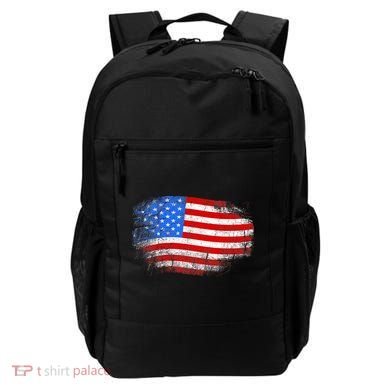 Distressed USA Waving Flag Backpack