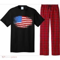 Distressed USA Waving Flag Pajama Set thumb 0