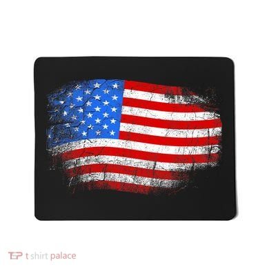 Distressed USA Waving Flag Mousepad
