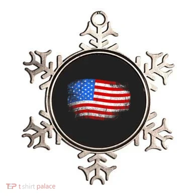 Distressed USA Waving Flag Ornament