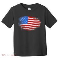 Distressed USA Waving Flag Toddler T-Shirt thumb 0