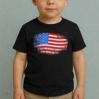 Distressed USA Waving Flag Toddler T-Shirt thumb 2