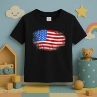 Distressed USA Waving Flag Toddler T-Shirt thumb 3