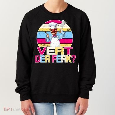 Distressed Vert Der Ferk Retro Chef Women's Sweatshirt