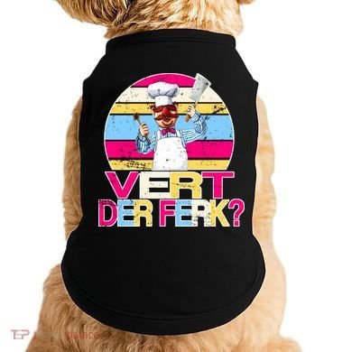 Distressed Vert Der Ferk Retro Chef Doggie Tank
