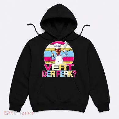 Distressed Vert Der Ferk Retro Chef Hoodie