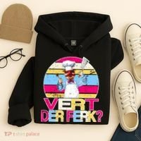 Distressed Vert Der Ferk Retro Chef Hoodie thumb 4