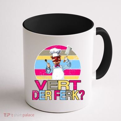 Distressed Vert Der Ferk Retro Chef Coffee Mug back