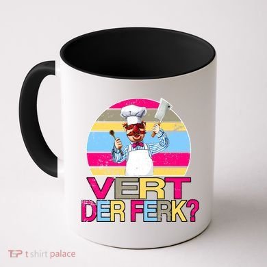 Distressed Vert Der Ferk Retro Chef Coffee Mug