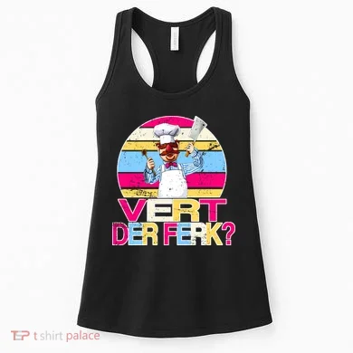 Distressed Vert Der Ferk Retro Chef Women's Tank Top