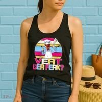 Distressed Vert Der Ferk Retro Chef Women's Tank Top thumb 2