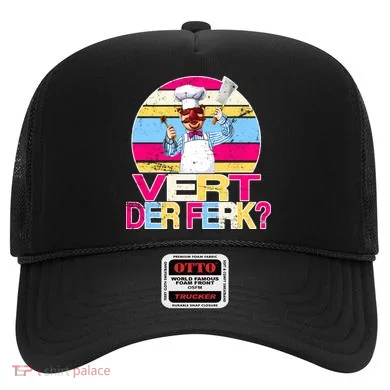 Distressed Vert Der Ferk Retro Chef Hat