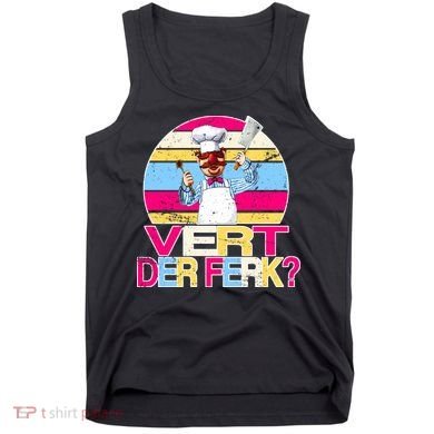 Distressed Vert Der Ferk Retro Chef Tank Top