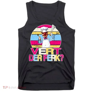 Distressed Vert Der Ferk Retro Chef Tank Top
