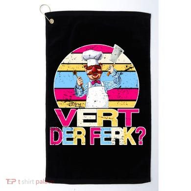 Distressed Vert Der Ferk Retro Chef Golf Towel