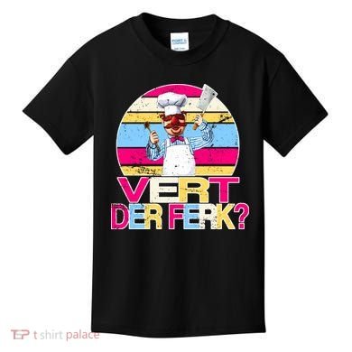Distressed Vert Der Ferk Retro Chef Kids T-Shirt