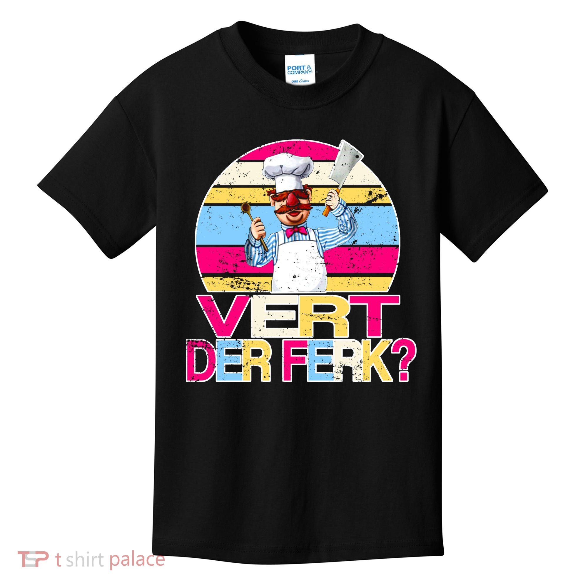 Distressed Vert Der Ferk Retro Chef Kids T-Shirt