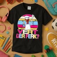 Distressed Vert Der Ferk Retro Chef Kids T-Shirt thumb 3