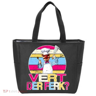 Distressed Vert Der Ferk Retro Chef Tote Bag