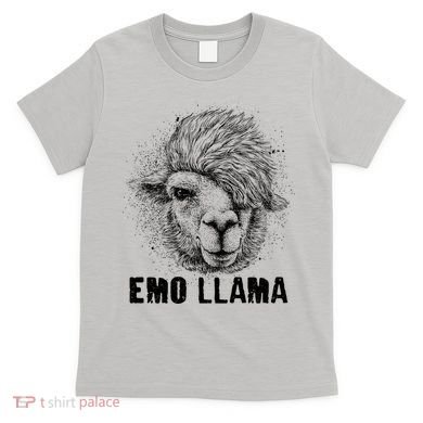Distressed Vintage Emo Llama Alpaca  T-Shirt