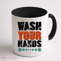 Distressed Wash Your Hands Funny Coffee Mug thumb 1