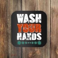 Distressed Wash Your Hands Funny Coaster thumb 0